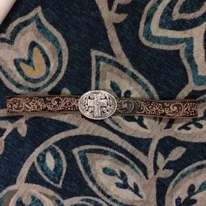 Justin Boots Accessories Justin Womens Brown Leather Belt